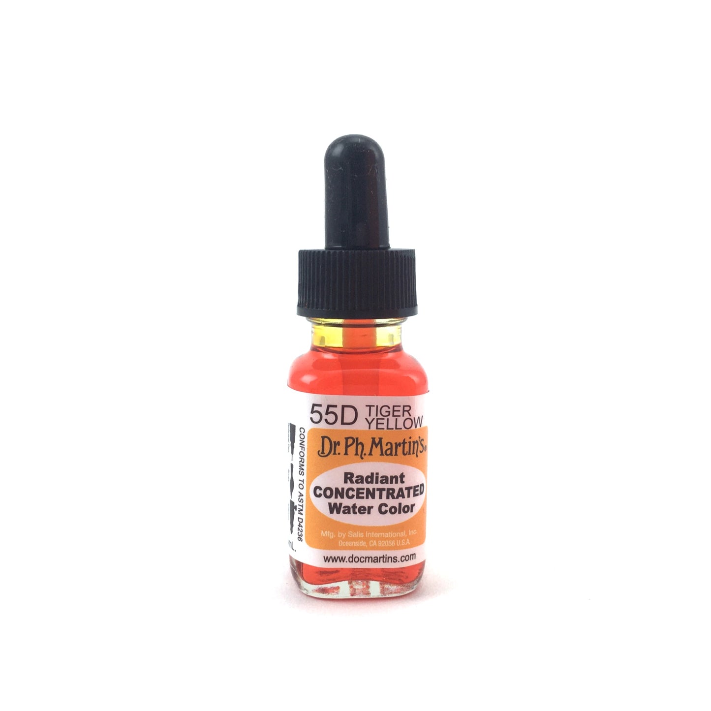 Dr. Ph. Martin's Radiant Concentrated Watercolor - .50 oz. - 55D - Tiger Yellow by Dr. Ph. Martin’s - K. A. Artist Shop