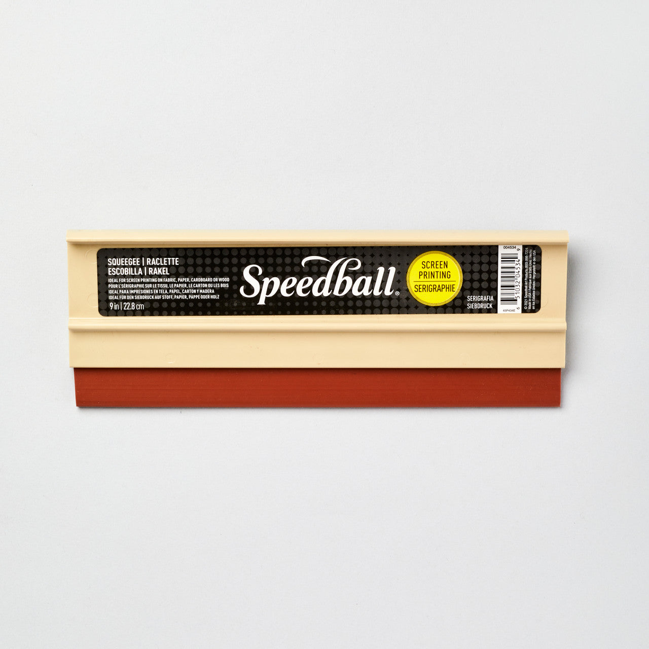 Raclette Speedball Craft - Manche en plastique 9 pouces
