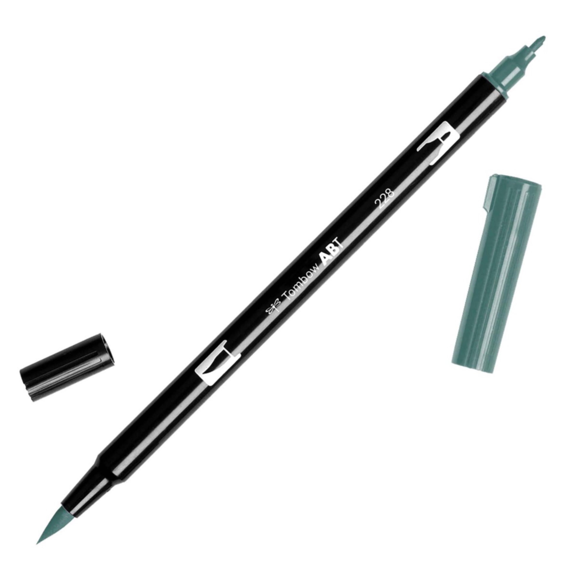 Tombow Dual Brush Pens - Individuals - 228 Gray Green by Tombow - K. A. Artist Shop