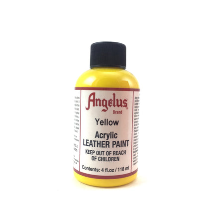 Angelus Acrylic Leather Paint - 4 oz. - Matte Yellow by Angelus - K. A. Artist Shop