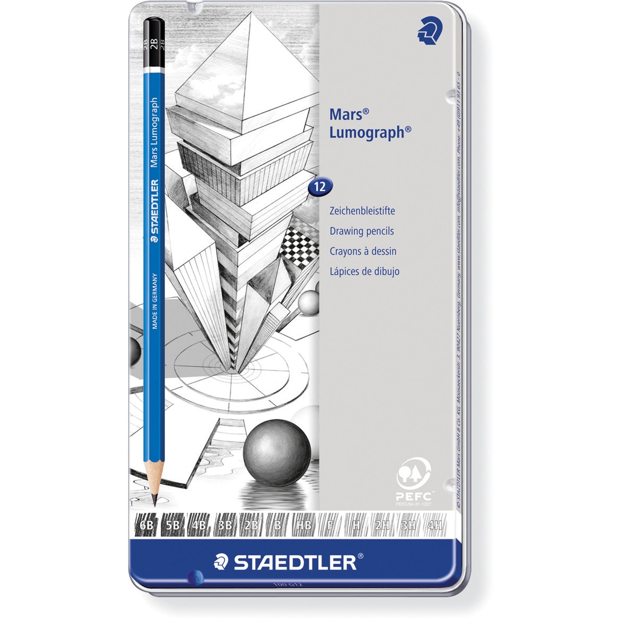 Staedtler 12 store mars lumograph