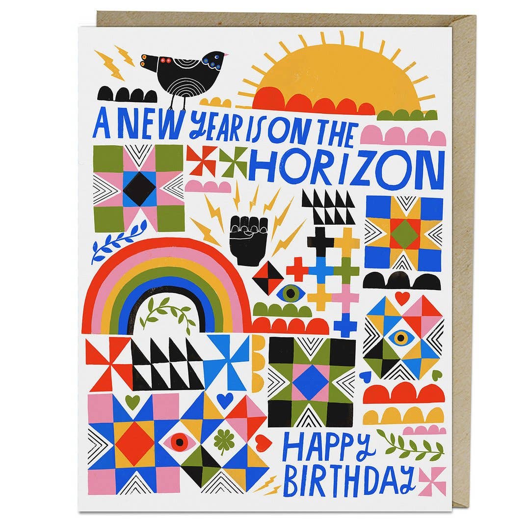“Year” Birthday Card by Lisa Congdon - by Lisa Congdon - K. A. Artist Shop