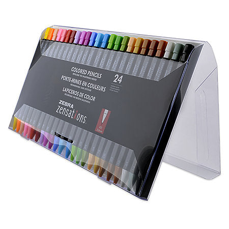 Zensations Colored Mechanical Pencil Sets - 24 Color Set by Zebra - K. A. Artist Shop