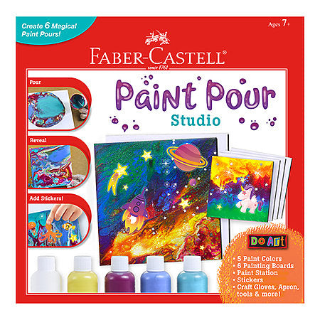 Paint Pour Studio - Paint Pouring Kit - by Faber-Castell - K. A. Artist Shop