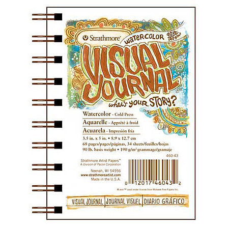Strathmore Visual Journal Spiral Pad 5.5 x 8 Mixed Media