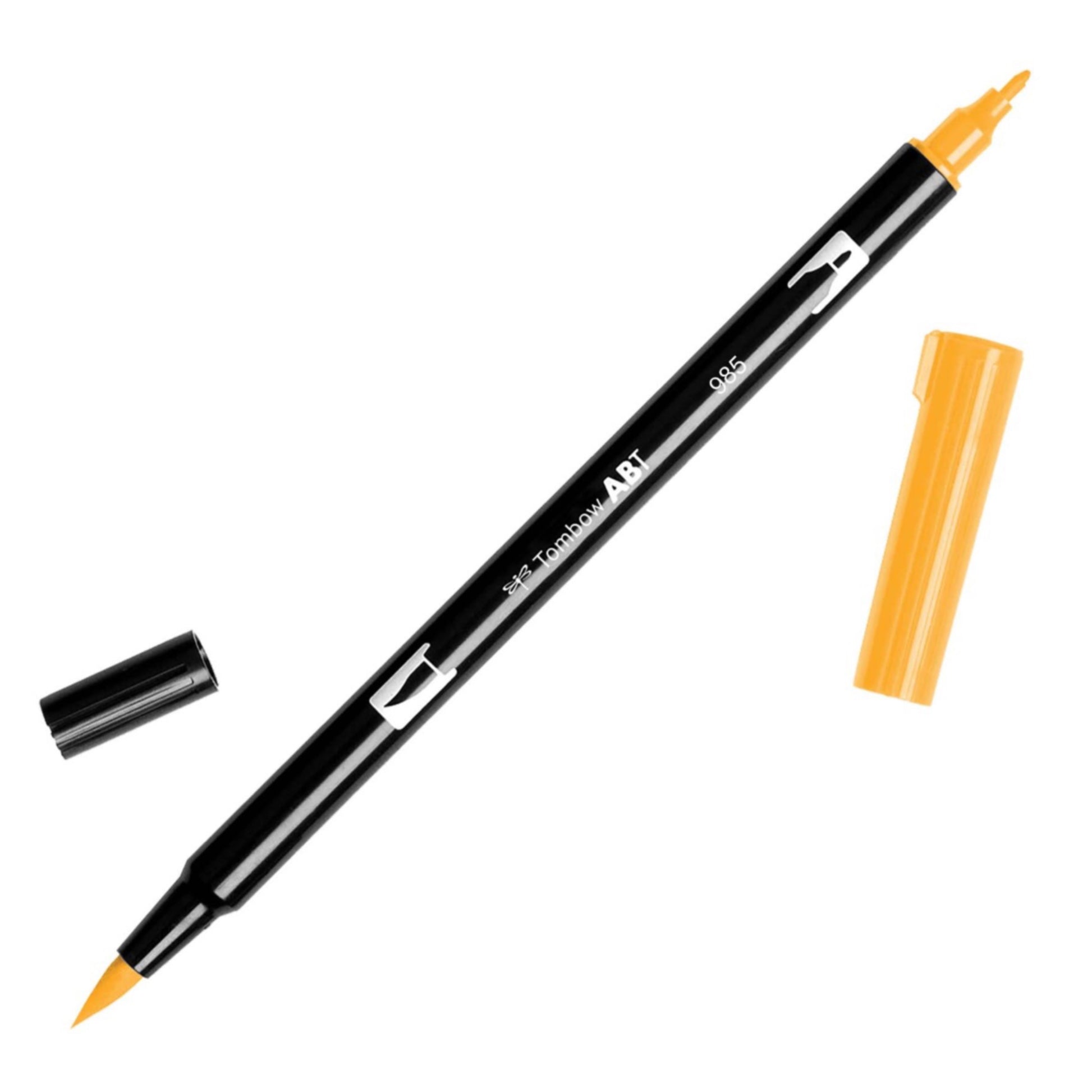 Tombow Dual Brush Pens - Individuals - 985 Chrome Yellow by Tombow - K. A. Artist Shop