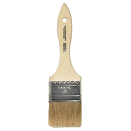 1500 Series Gesso + Varnish White Bristle Chip Brushes - by Linzer Brush - K. A. Artist Shop