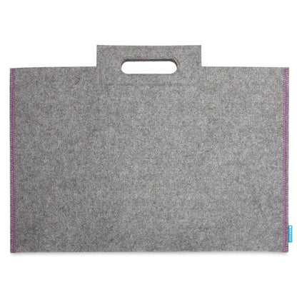 ProFolio Midtown Bag - 22 x 31 inches - Gray with Purple Stitching by Itoya - K. A. Artist Shop