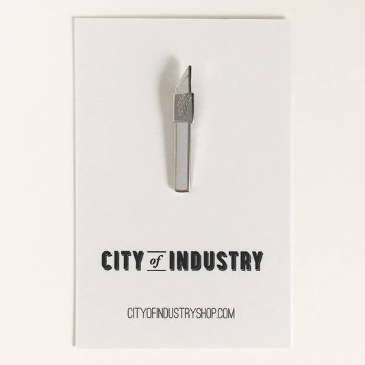 City of Industry Utility Knife Enamel Pin - by City of Industry - K. A. Artist Shop