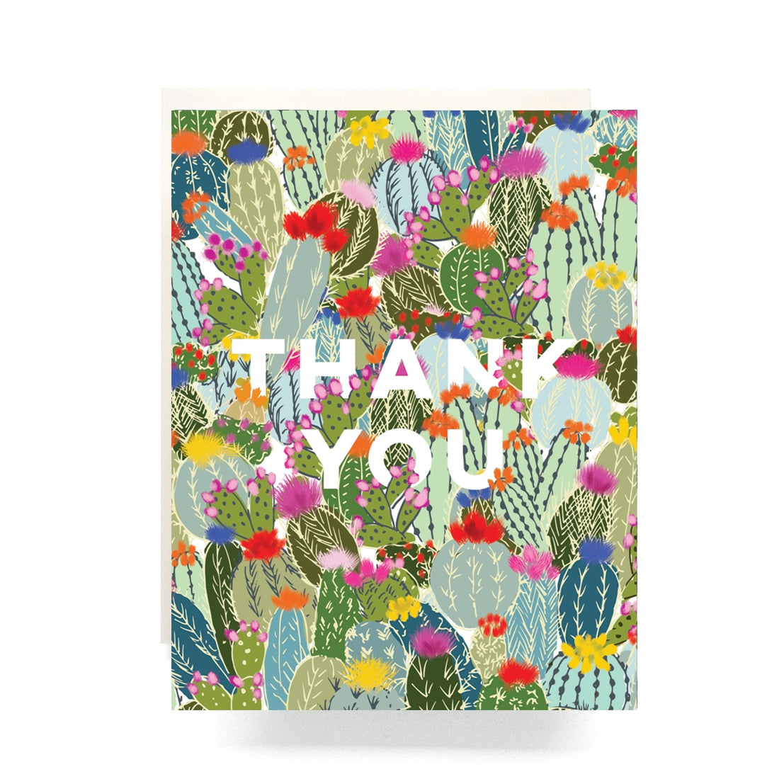 "Cactus Explosion Thank You Card" by Antiquaria - by K. A. Artist Shop - K. A. Artist Shop