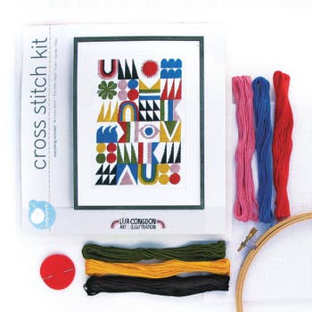 "Brightside" Cross Stitch Kit by budgiegoods - by budgiegoods - K. A. Artist Shop