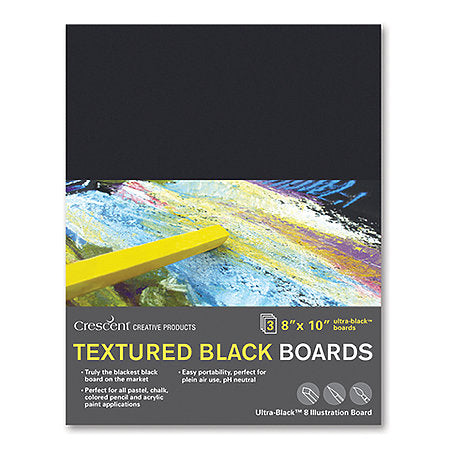 Crescent Ultra-Black Textured Board - 3 Packs - by Crescent - K. A. Artist Shop