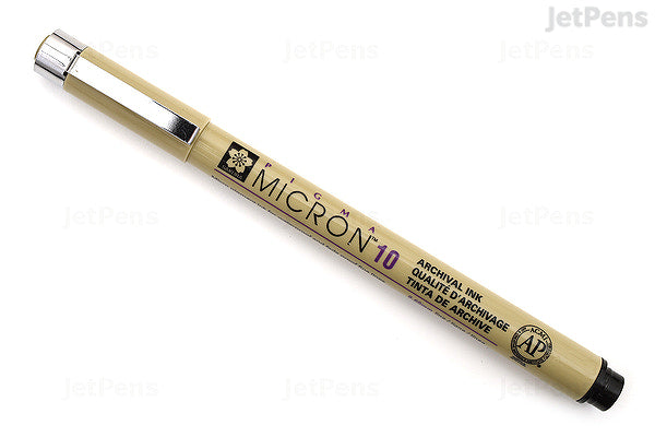 Pigma Micron Individual Pens - Black - Size 10 (0.60mm) by Sakura - K. A. Artist Shop