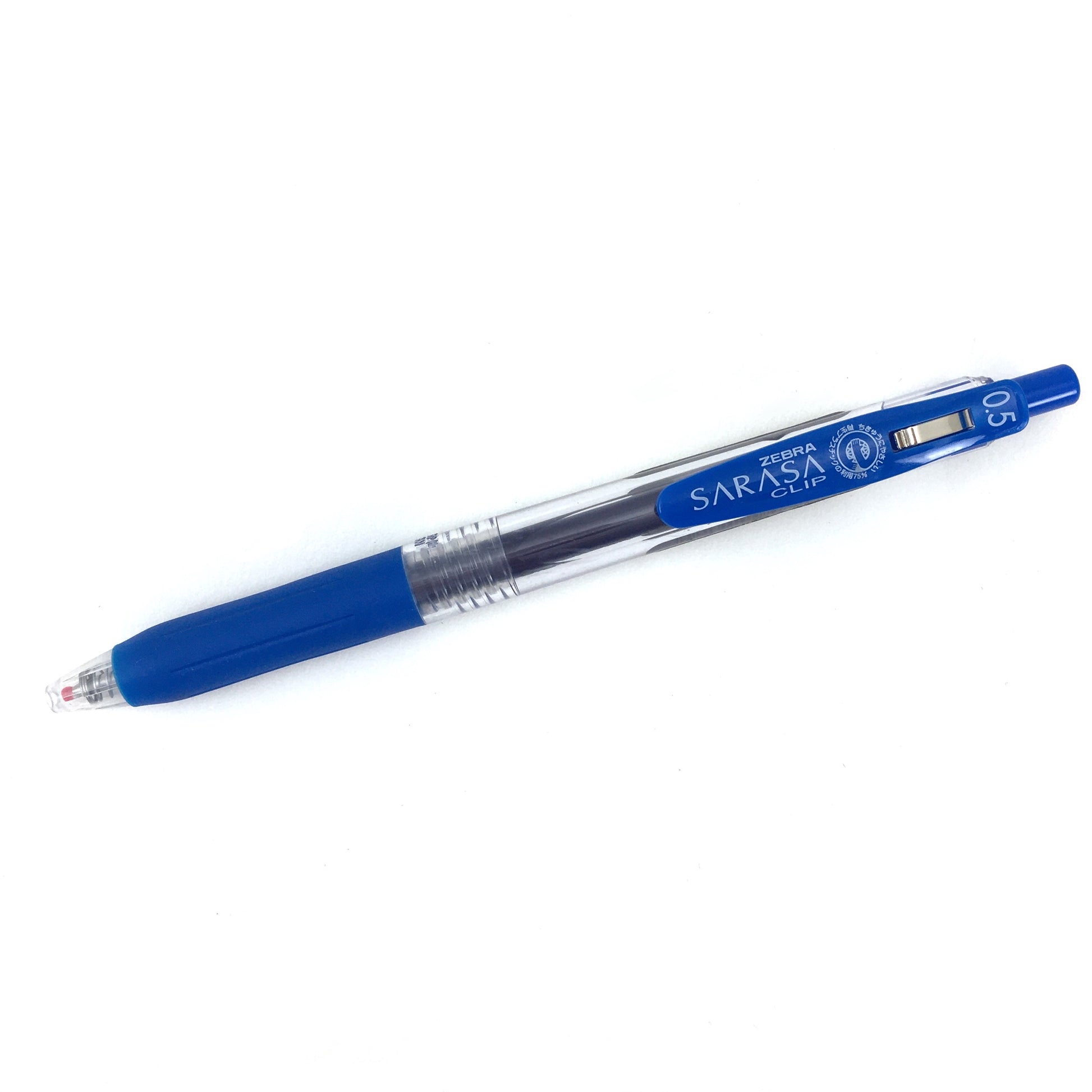 Sarasa Clip Retractable Gel Pens - Cobalt Blue - 0.5mm by Zebra - K. A. Artist Shop