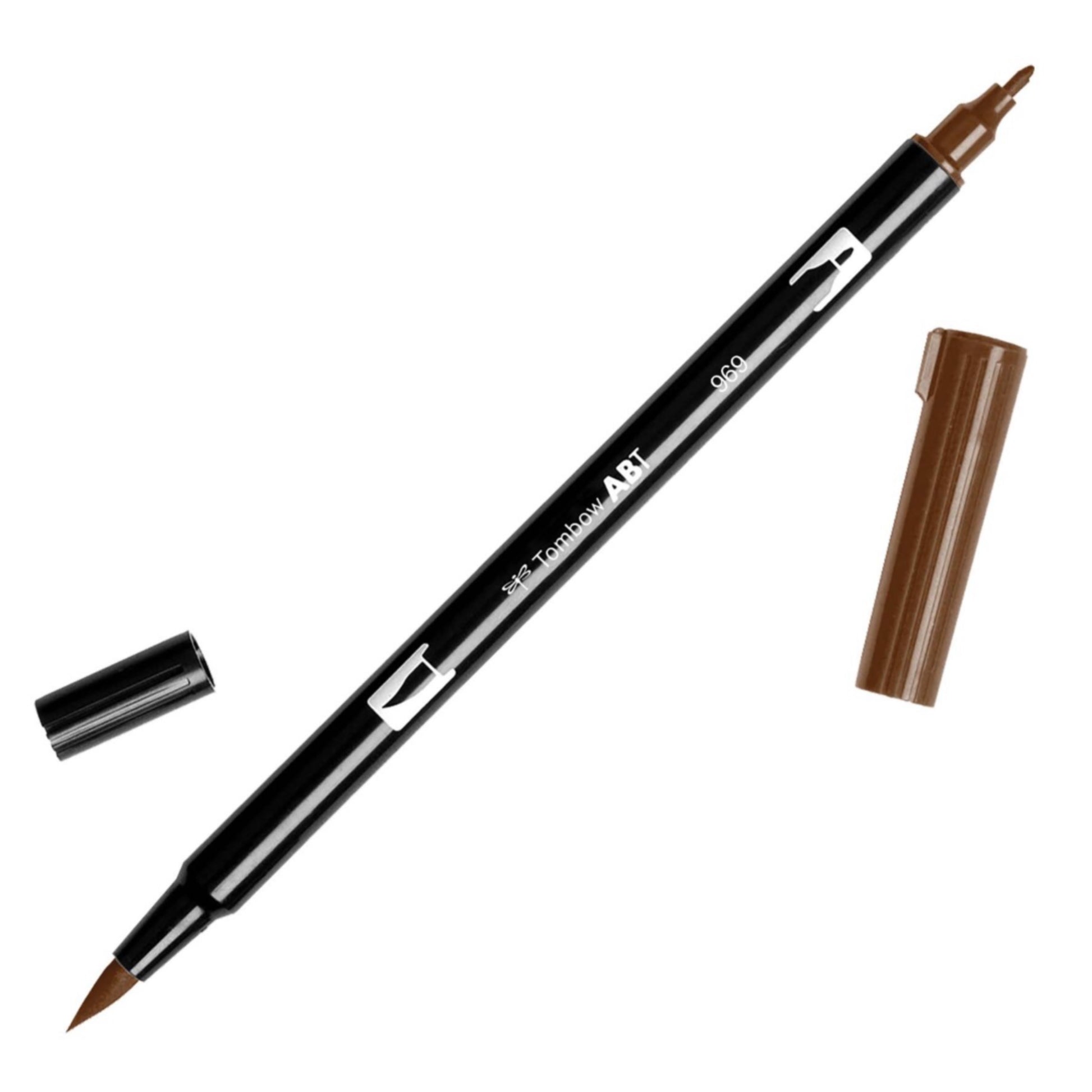 Tombow Dual Brush Pens - Individuals - 969 Chocolate by Tombow - K. A. Artist Shop