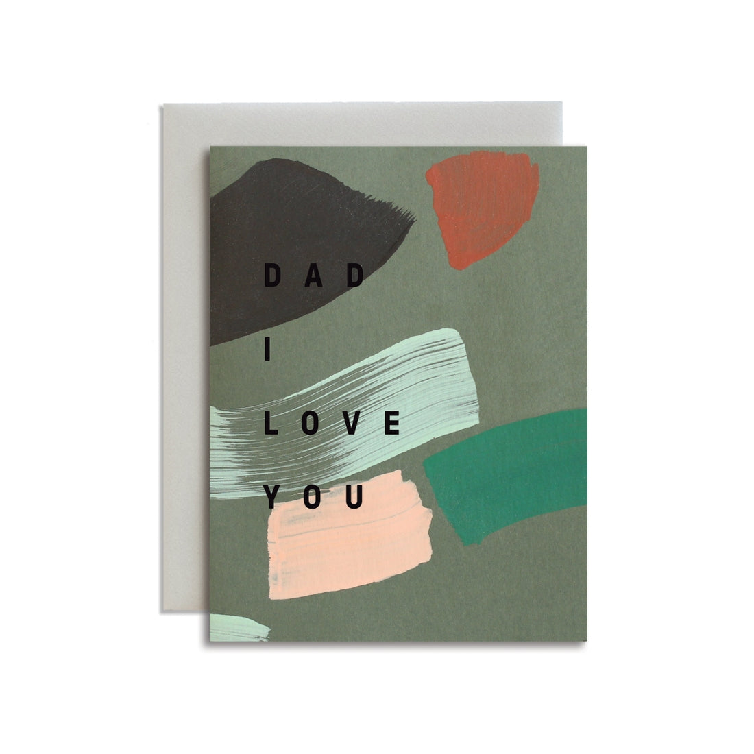 "Dad I Love You" Card by Moglea - by K. A. Artist Shop - K. A. Artist Shop
