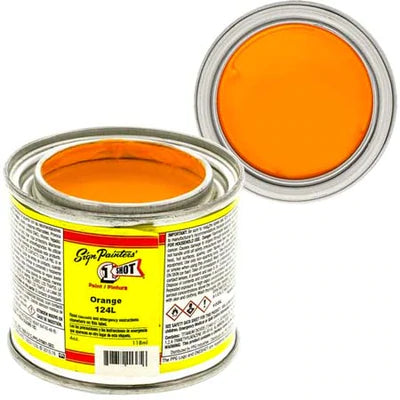 1 Shot Lettering Enamel Paint - 4 oz. - Orange by 1 Shot - K. A. Artist Shop