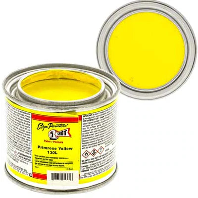 1 Shot Lettering Enamel Paint - 4 oz. - Primrose Yellow by 1 Shot - K. A. Artist Shop
