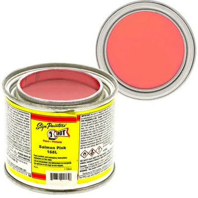 1 Shot Lettering Enamel Paint - 4 oz. - Salmon Pink by 1 Shot - K. A. Artist Shop