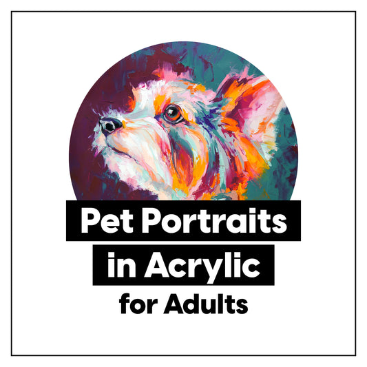 Pet Portraits in Acrylic • 2-Week Painting Class - Wednesdays, 03/22 + 03/29 (6:00pm - 8:00pm) by K. A. Artist Shop Classroom - K. A. Artist Shop