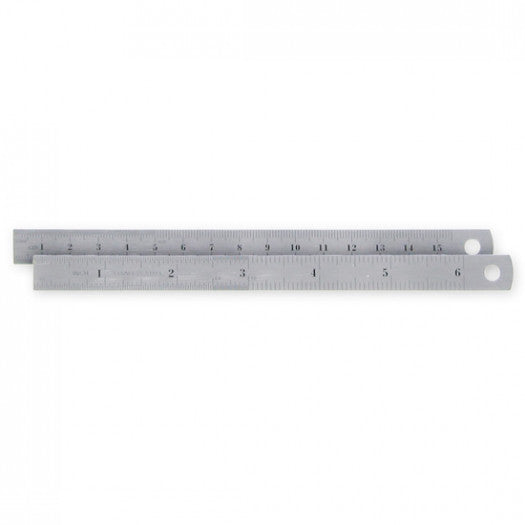Economy Stainless Steel Ruler by Contenti - 15cm - 6 inch by Contenti - K. A. Artist Shop