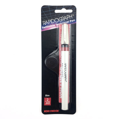 Koh-I-Noor Rapidograph Refillable Technical Pen - 2 (.60mm) by Koh-I-Noor - K. A. Artist Shop
