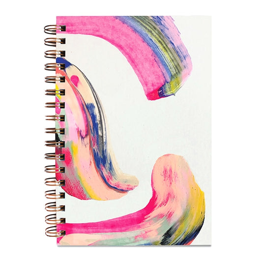 "Candy Swirl" Painted Notebook by Moglea - "Candy Swirl" Notebook by Moglea - K. A. Artist Shop