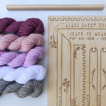 DIY Tapestry Weaving Kits by Black Sheep Goods - Orchid by Black Sheep Goods - K. A. Artist Shop
