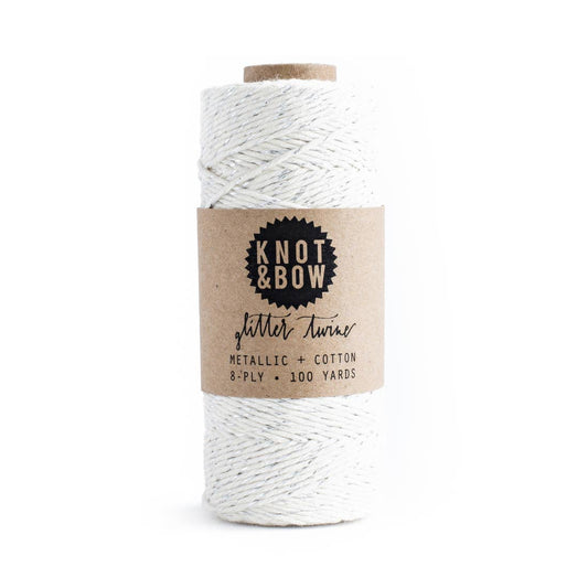 Glitter Twine by Knot & Bow - Natural and Silver by Knot & Bow - K. A. Artist Shop
