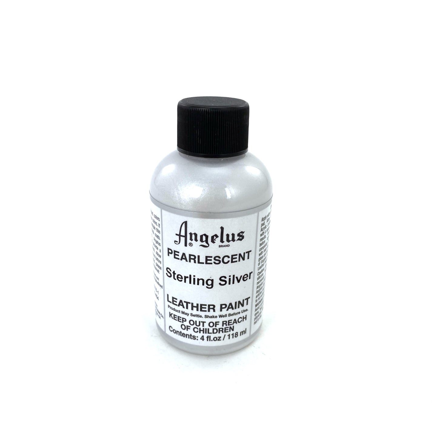 Angelus Acrylic Leather Paint - 4 oz. - Pearlescent Sterling Silver by Angelus - K. A. Artist Shop