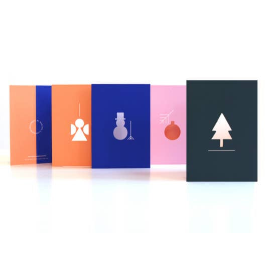 Christmas Fold Out Cards by Darling Clementine - by Darling Clementine - K. A. Artist Shop