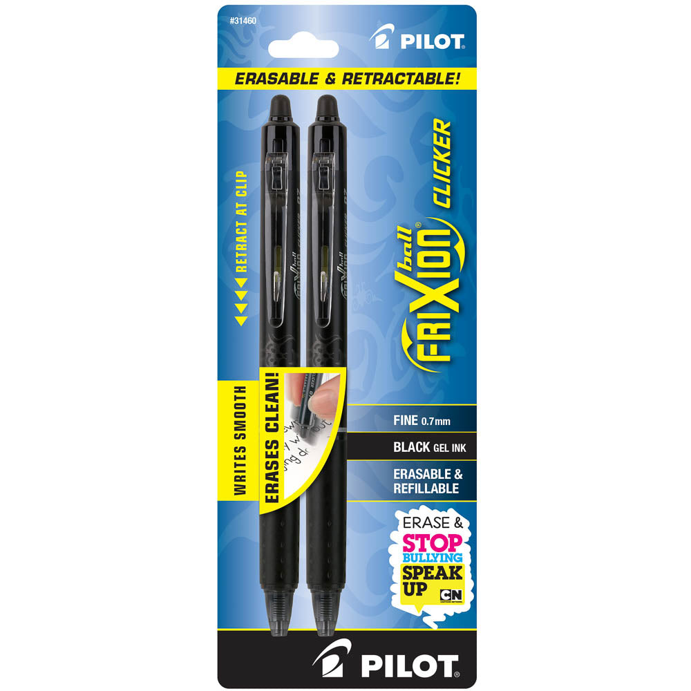 Frixion Erasable Gel Pens - Set of 2 - Black by Pilot - K. A. Artist Shop