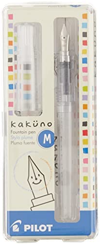 Pilot Kakuno Fountain Pen - Clear Barrel - Medium by Kakuno - K. A. Artist Shop