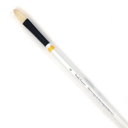 Simply Simmons All-Media Brush - Long Handle - Filbert (Bristle) / #8 by Robert Simmons - K. A. Artist Shop