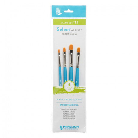 Princeton Select Artiste Mixed Media Paintbrush Sets - Value Set #11 (4 piece) by Princeton Art & Brush Co - K. A. Artist Shop