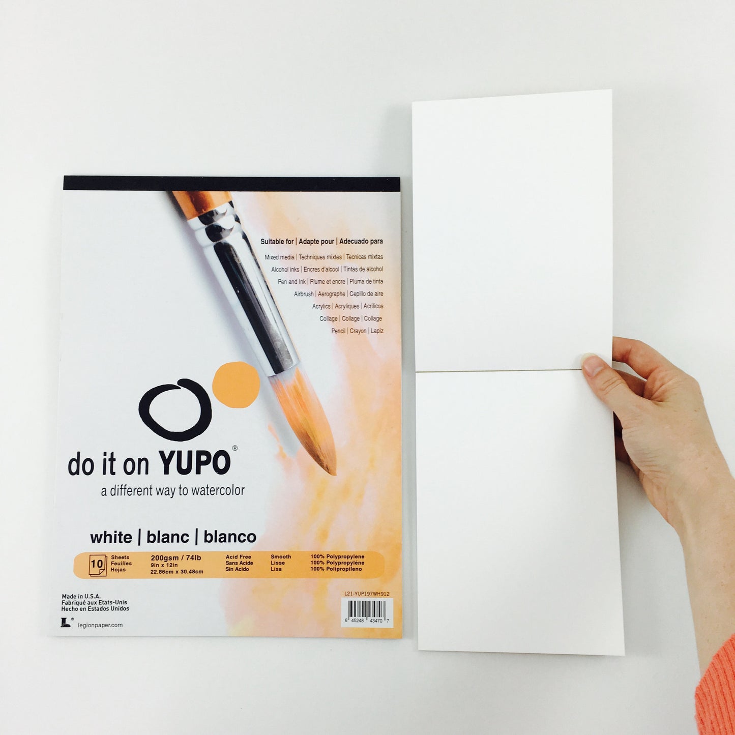 Yupo Polypropylene Pad - White - Medium Weight - by Legion Paper - K. A. Artist Shop