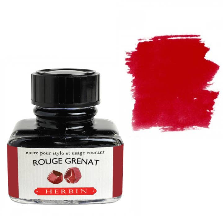Herbin Fountain Ink Bottle - 30 ml - Rouge Grenat (Garnet Red) by Herbin - K. A. Artist Shop