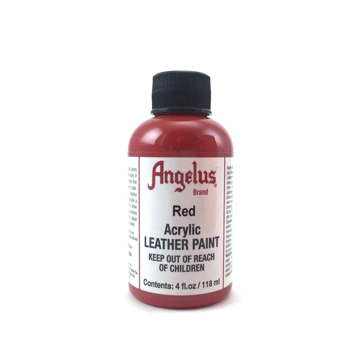 Angelus Acrylic Leather Paint - 4 oz. - Matte Red by Angelus - K. A. Artist Shop