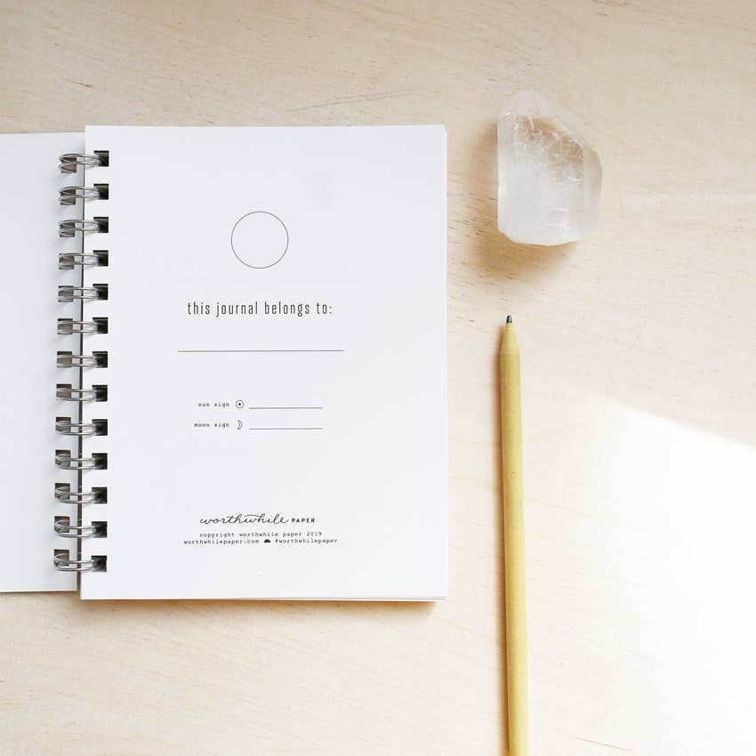 Moon Study Reflection Journal by Worthwhile Paper - by Worthwhile Paper - K. A. Artist Shop