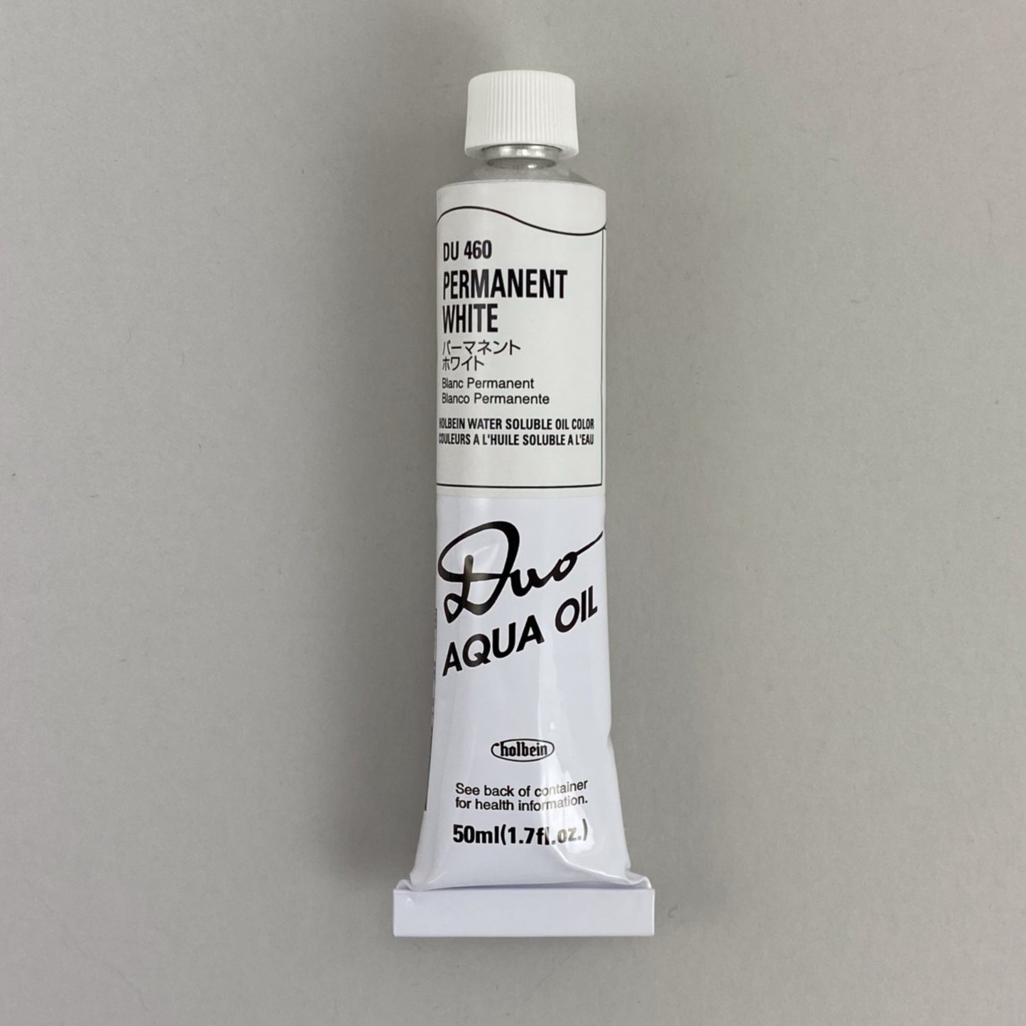 Holbein Duo Aqua Oil Water Soluble Oil Color - 50 ml Tube - Permanent White by Holbein - K. A. Artist Shop
