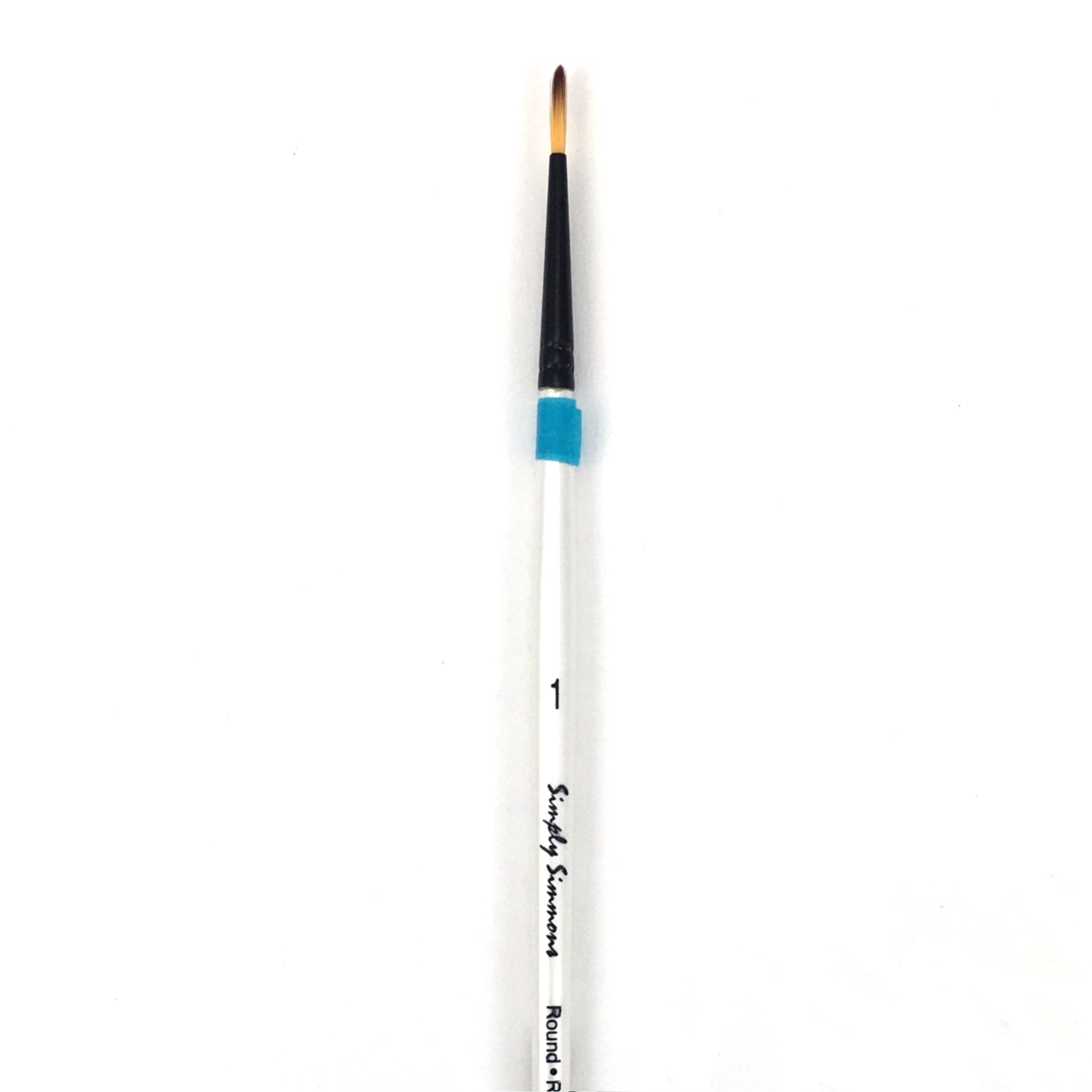 Simply Simmons Watercolor Brush - Short Handle - Round / - #1 / - synthetic by Robert Simmons - K. A. Artist Shop