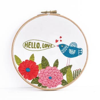 "Hello" Embroidery Kit by budgiegoods - by budgiegoods - K. A. Artist Shop