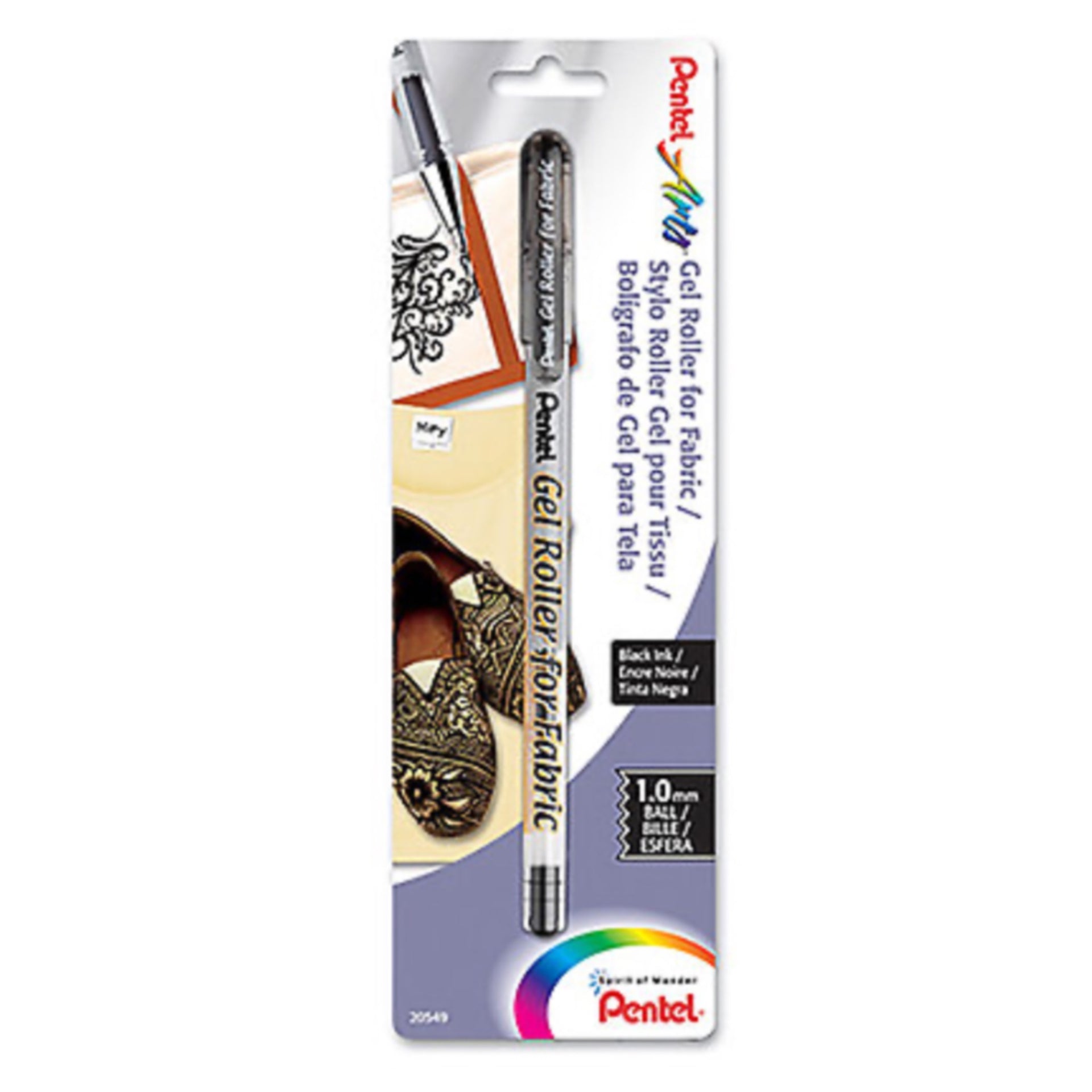 Pentel Fabric Gel Pen, Black