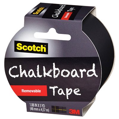 Scotch Chalkboard Tape - 1.88 inches x 5 yards - by Scotch - K. A. Artist Shop