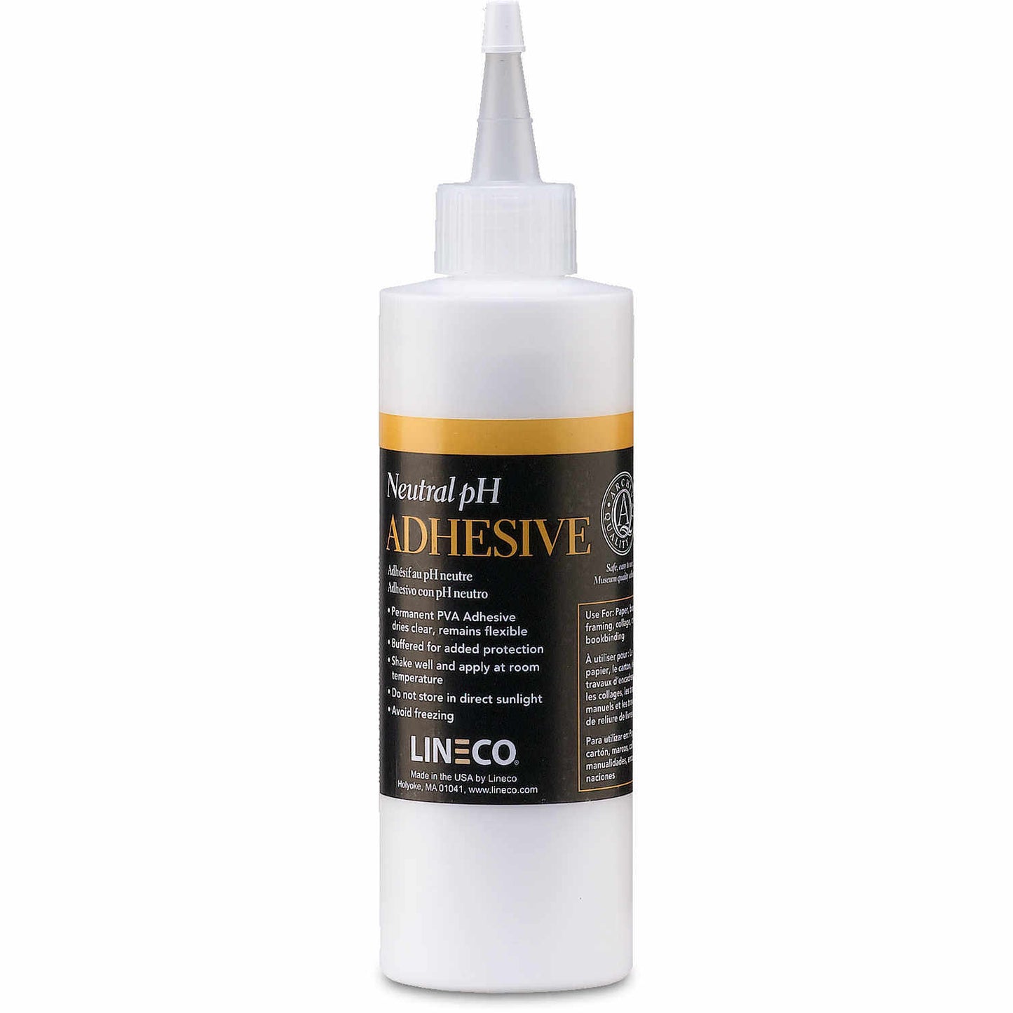 Lineco White Neutral pH Adhesive / PVA Glue - 8 oz. by Lineco - K. A. Artist Shop