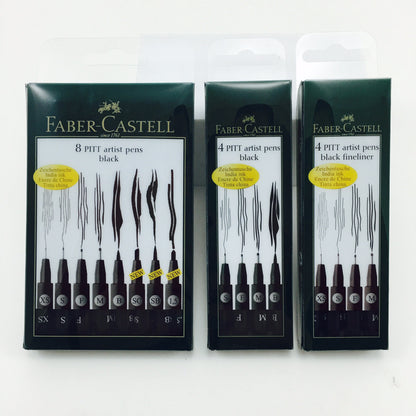 Faber-Castell PITT Artist Pen Sets - Encre noire en plumes
