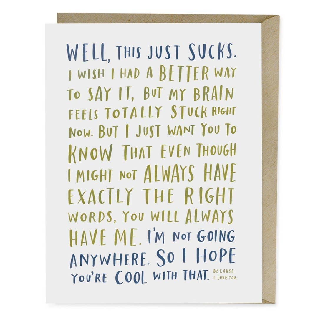 “Awkward Sympathy” Empathy Card by Emily McDowell - by Emily McDowell - K. A. Artist Shop