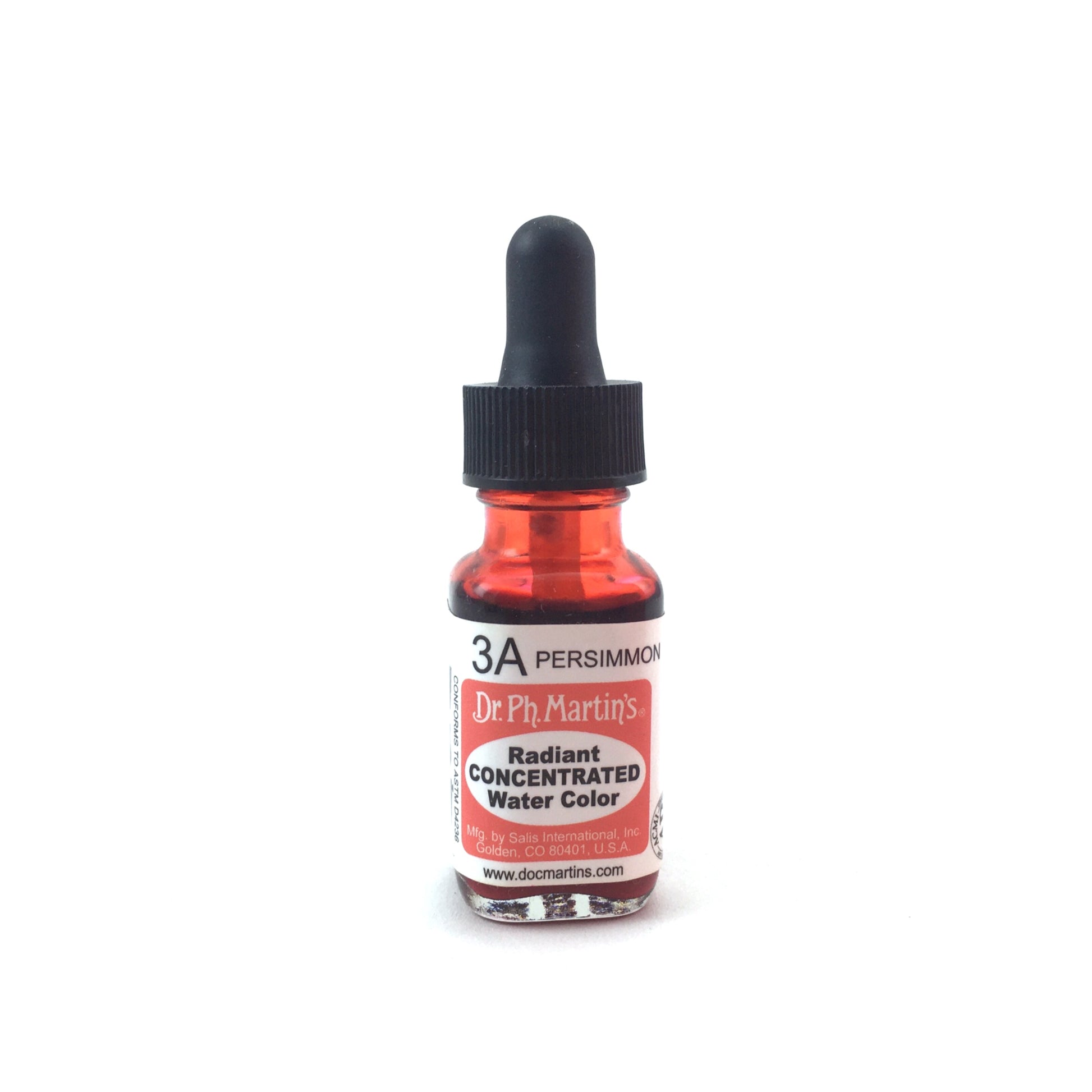 Dr. Ph. Martin's Radiant Concentrated Watercolor - .50 oz. - 3A - Persimmon by Dr. Ph. Martin’s - K. A. Artist Shop