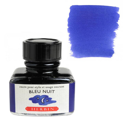 Herbin Fountain Ink Bottle - 30 ml - Bleu Nuit (Midnight Blue) by Herbin - K. A. Artist Shop