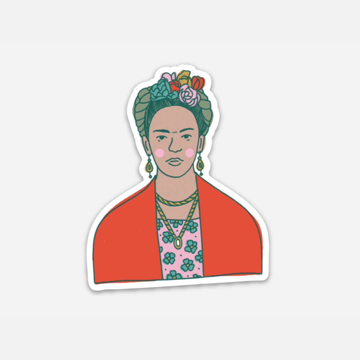 Frida Kahlo Vinyl Sticker by Joanna Dee - by Joanna Dee - K. A. Artist Shop